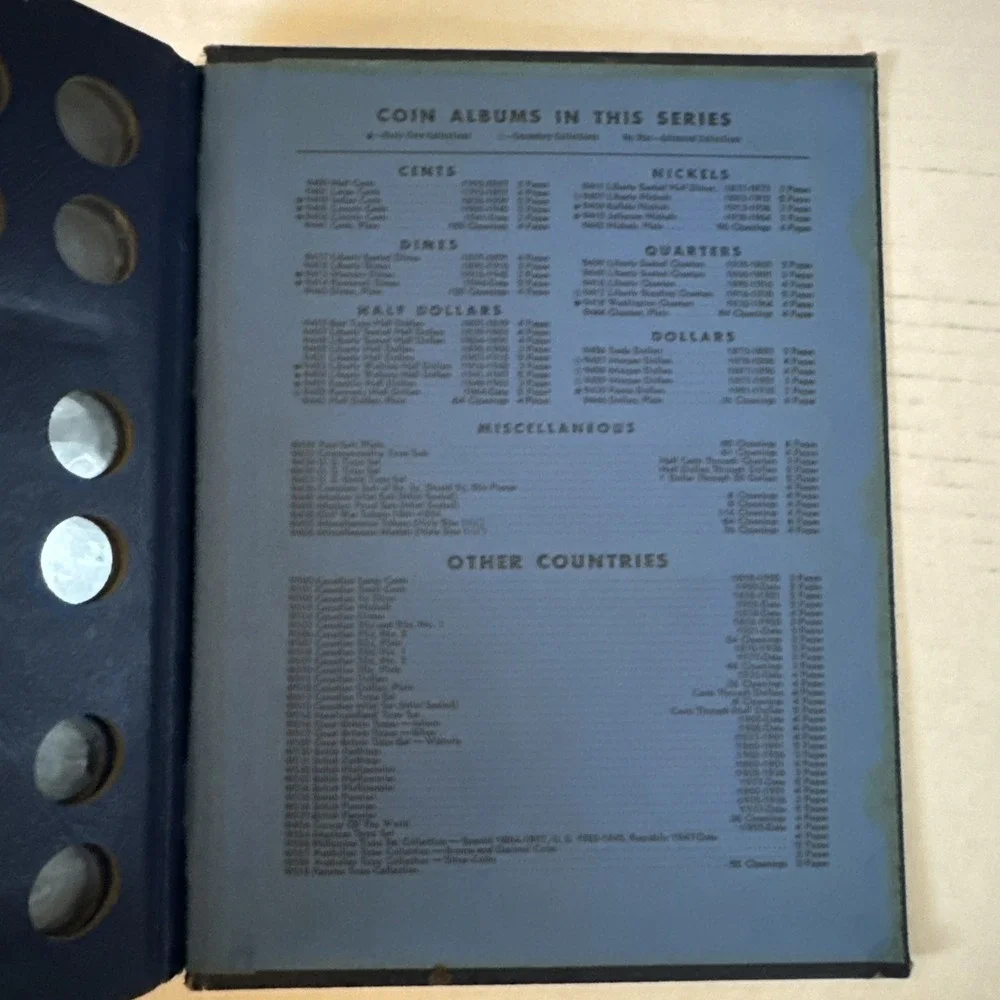 Vintage Whitman Bookshelf Lincoln Cents 1909-1940 Album #9405